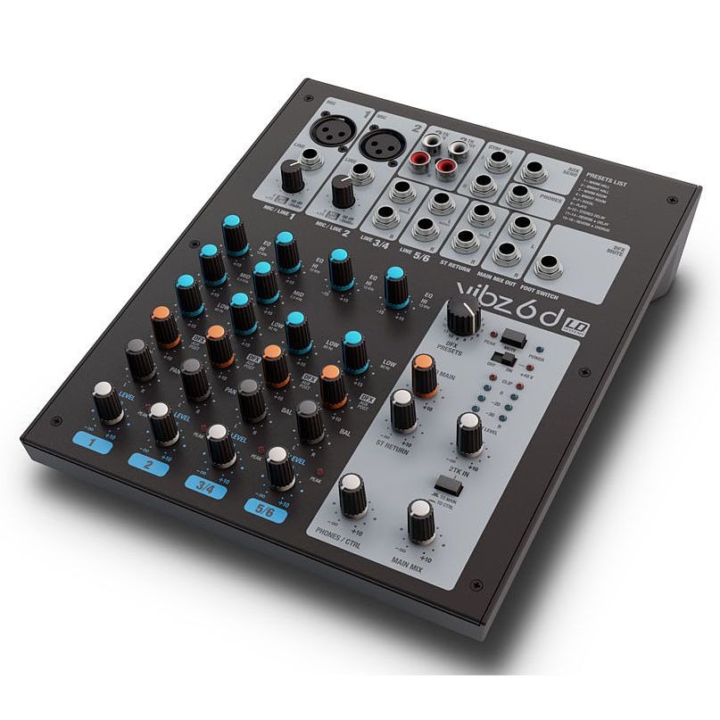 Mezcladora de 6 canales Ld Systems VIBZ6D con Efectos