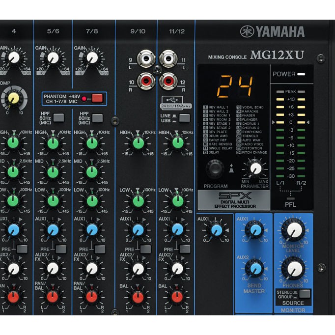 Mezcladora MG12XU Yamaha con efectos y USB