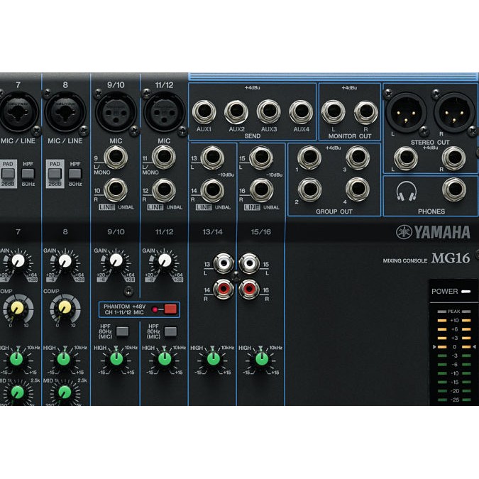 Mezcladora 16 canales Yamaha MG16