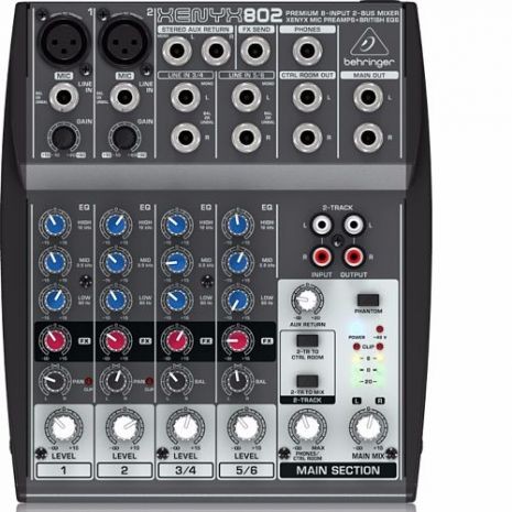 Mezcladora de 8 canales Behringer 802X