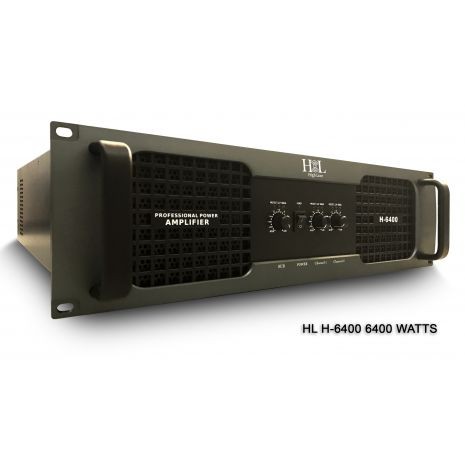 Amplificador 3 canales High Line H-6400 6400 watts