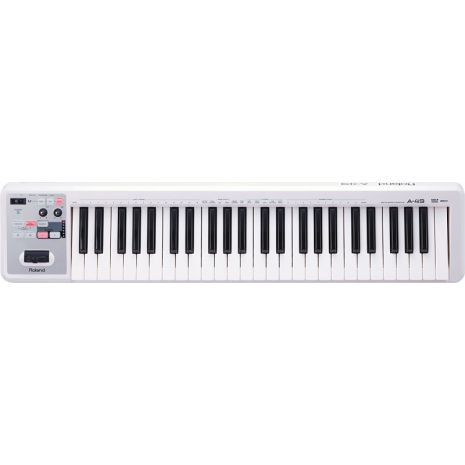 Controlador Roland A-49 MIDI y USB Color Blanco