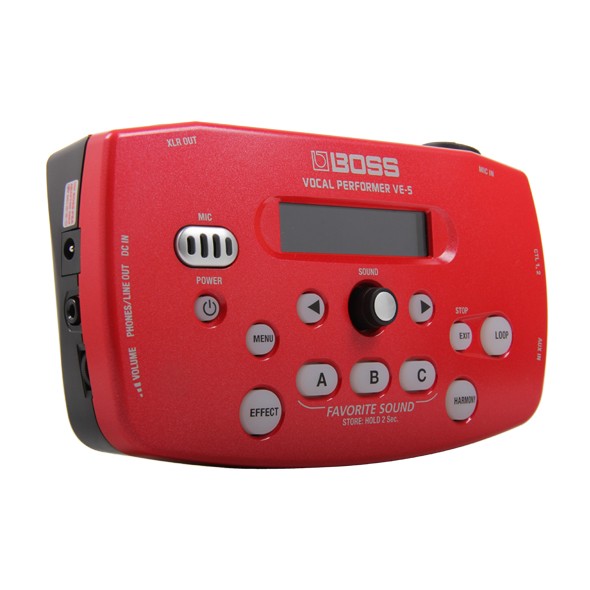 Procesador Vocal Roland VE-5 con efectos color Rojo
